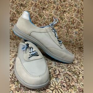 SAS Blue and Silver Sneakers extra laces brand new in box ladies 12